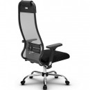 Кресло Metta SU-1-BK (CH комплект 18/2D) (черное сиденье)/серый